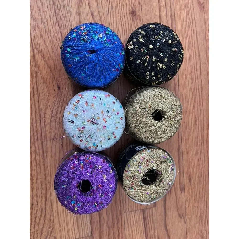 Discontinued Premier Enchant Eyelash Yarn Lot | Sparkle Sequin Crochet Supplies